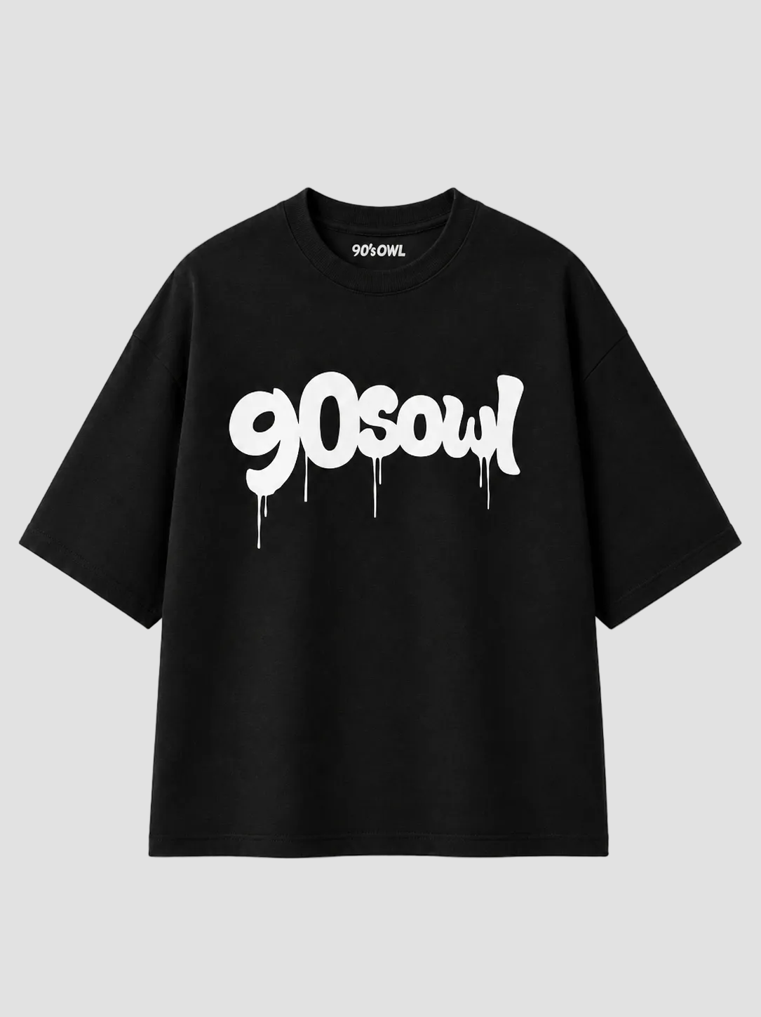 Drip Logo Oversized T-Shirt 90s Owl