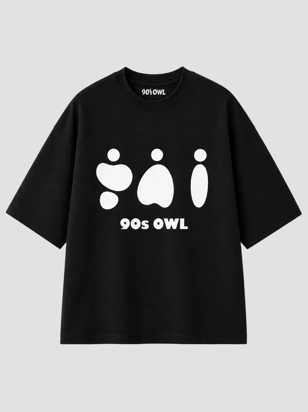 Abstract Oversized T-Shirt 90s OWL