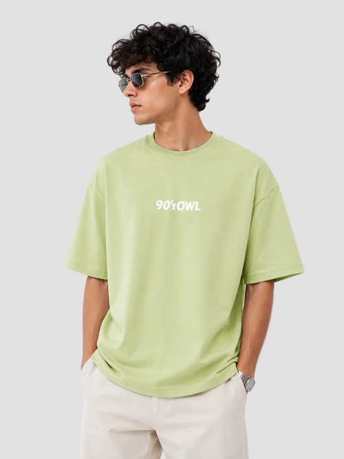 90sOWL Classic Tee - Pistachio Green 90s OWL