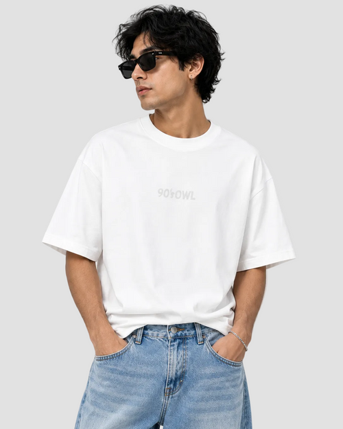 90sOWL Classic Tee -Arctic White 90s OWL