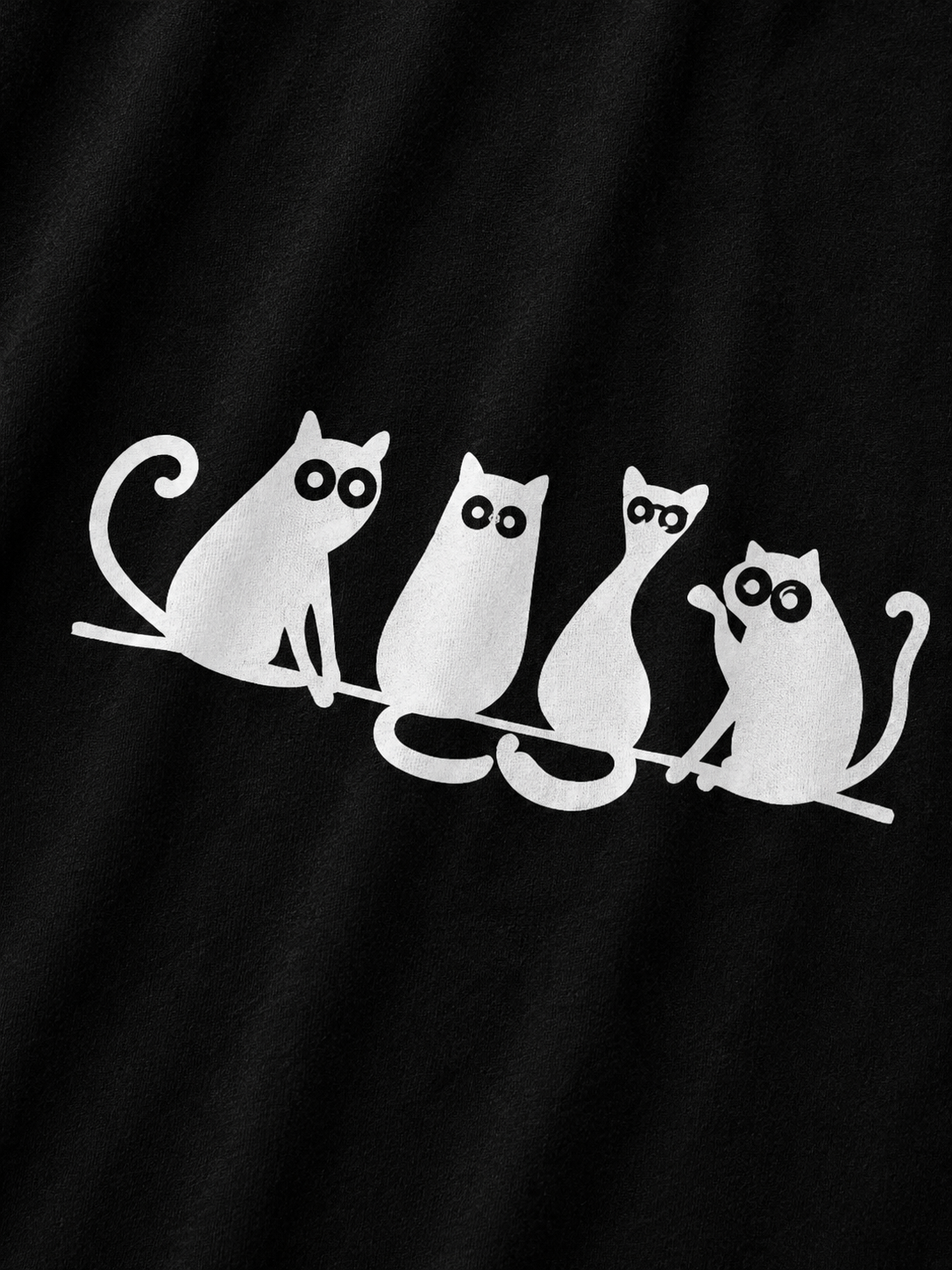 Midnight Cats Oversized T-Shirt
