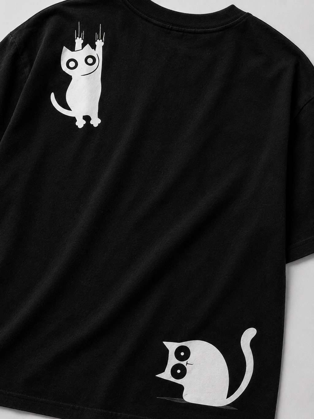 Midnight Cats Oversized T-Shirt