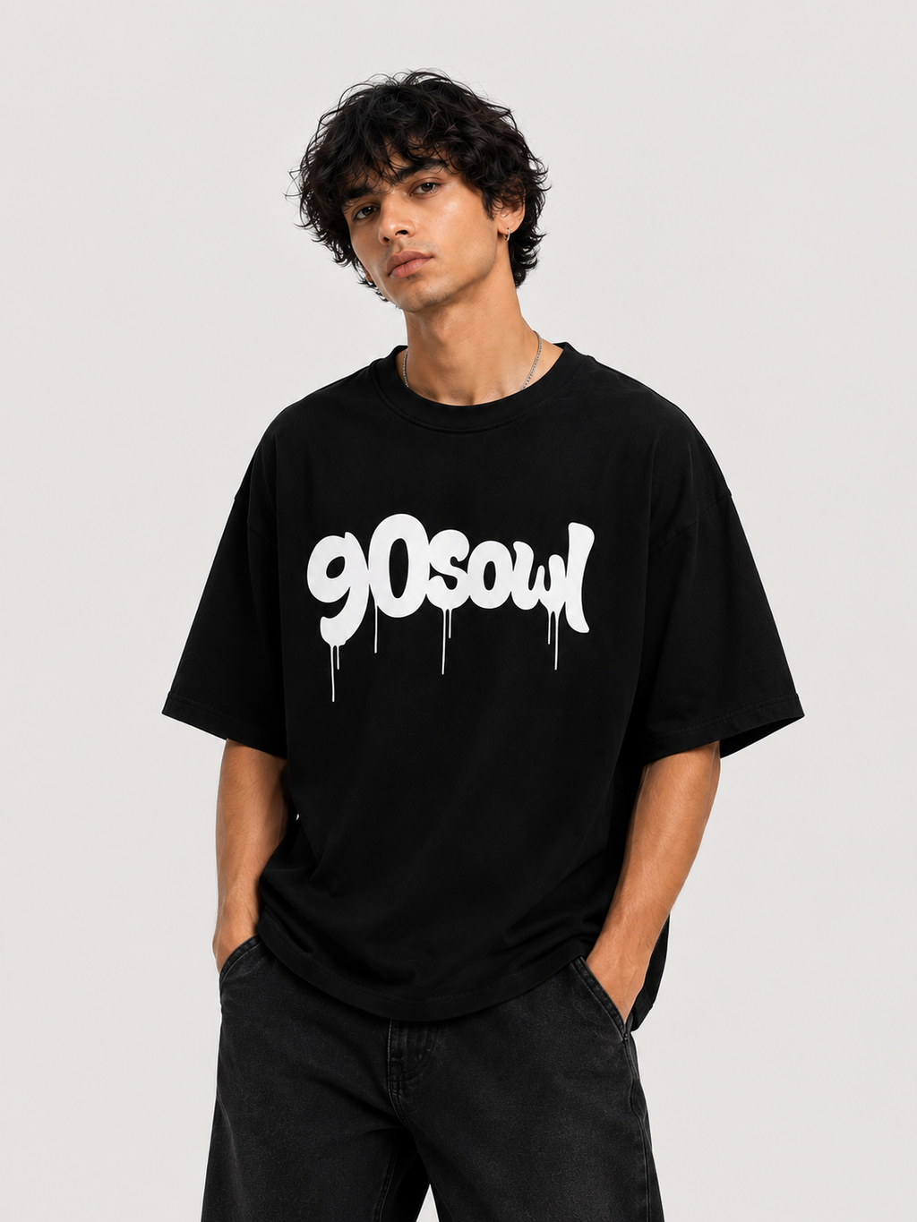 Drip Logo Oversized T-Shirt