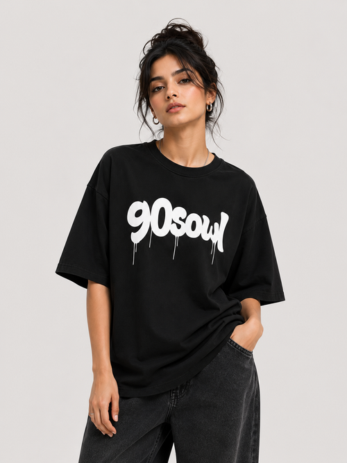 Drip Logo Oversized T-Shirt