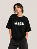 Midnight Cats Oversized T-Shirt
