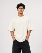 Oversized T-Shirts – Pack of 3 (Off-White, Olive Green & Brown)