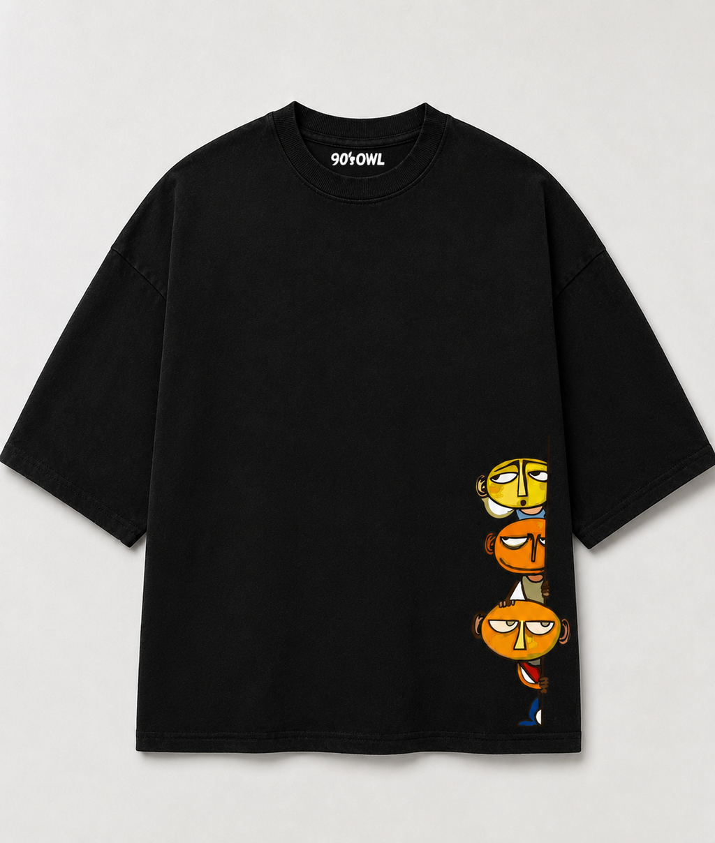 Hidden Faces Oversized T-Shirt