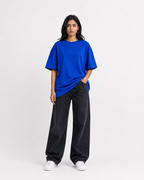Oversized T-Shirts – Pack of 3 (Off-White, Royal Blue & Red)