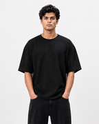 Unisex Cotton Oversized T-Shirts – Pack of 2 (Black & Olive Green)