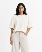 Oversized T-Shirts – Pack of 3 (Black, Off-White & Brown)